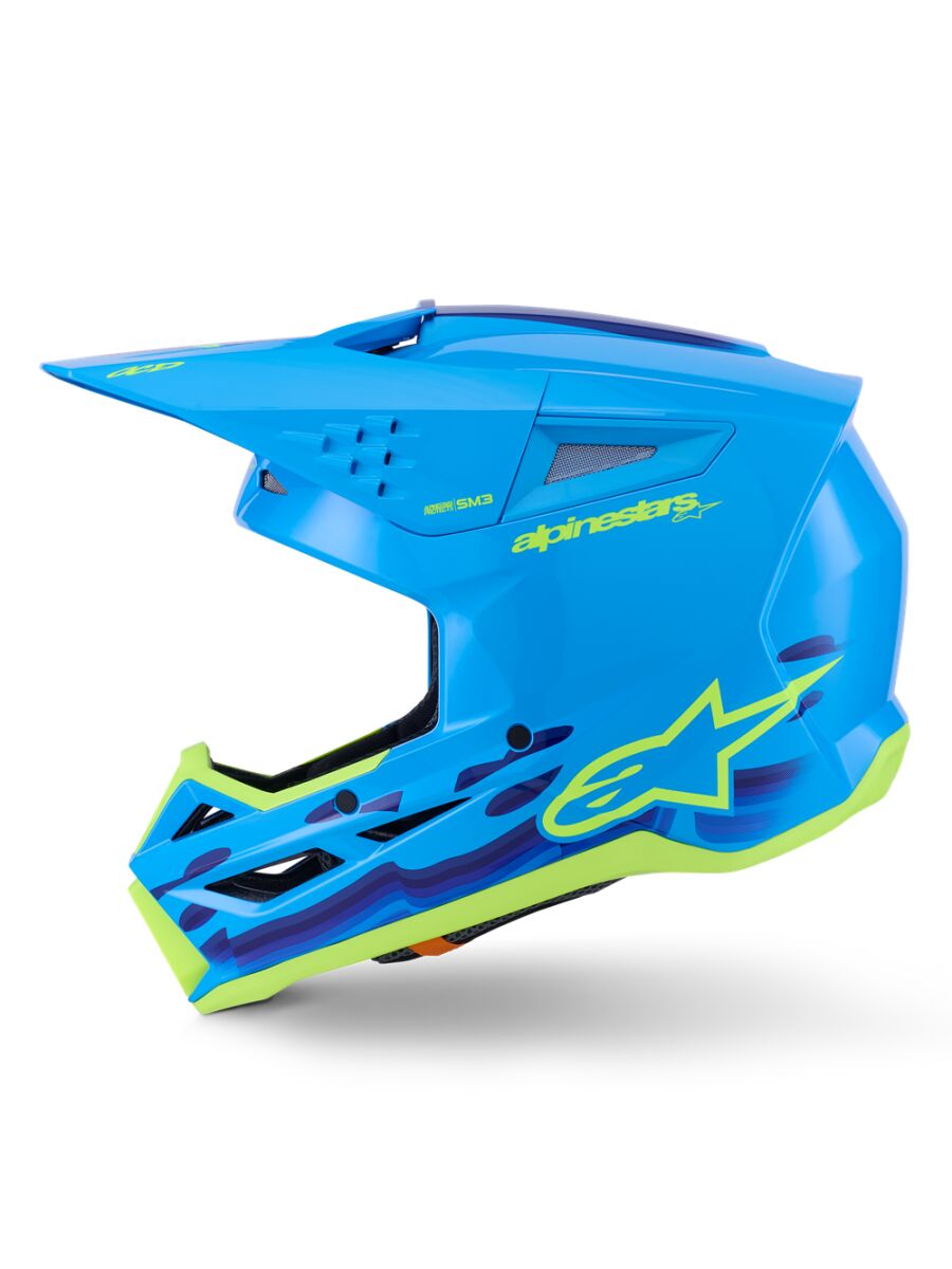 Alpinestars SM3 Force Crosshelm Cyan - 4