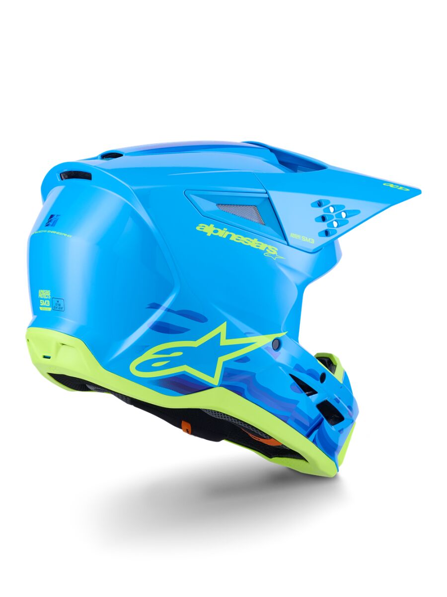 Alpinestars SM3 Force Crosshelm Cyan - 3