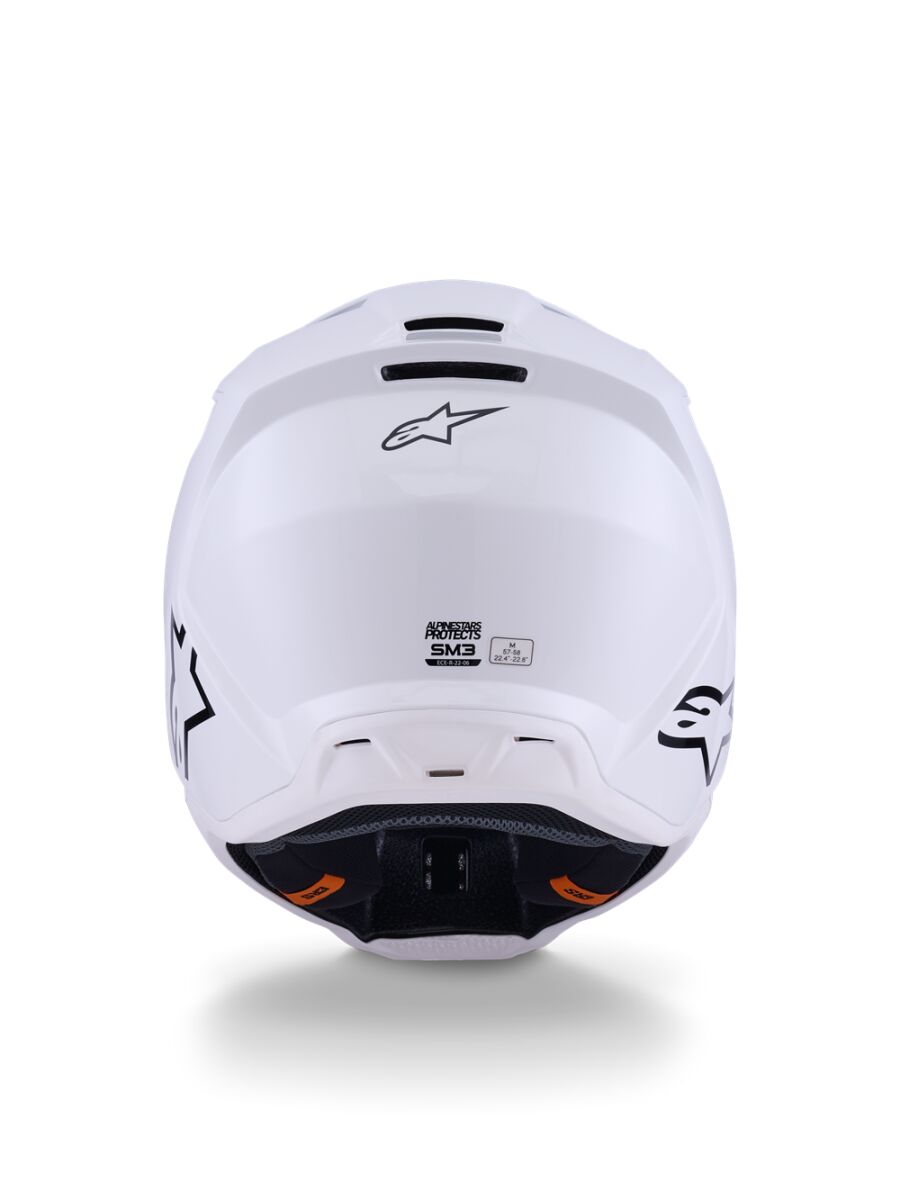 Alpinestars SM3 Solid Crosshelm Wieß - 5