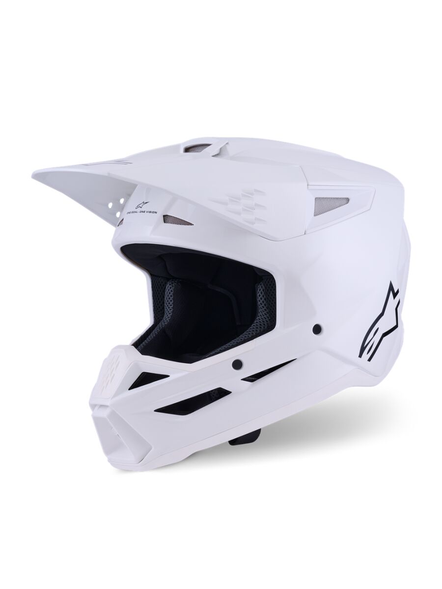 Alpinestars SM3 Solid Crosshelm Wieß