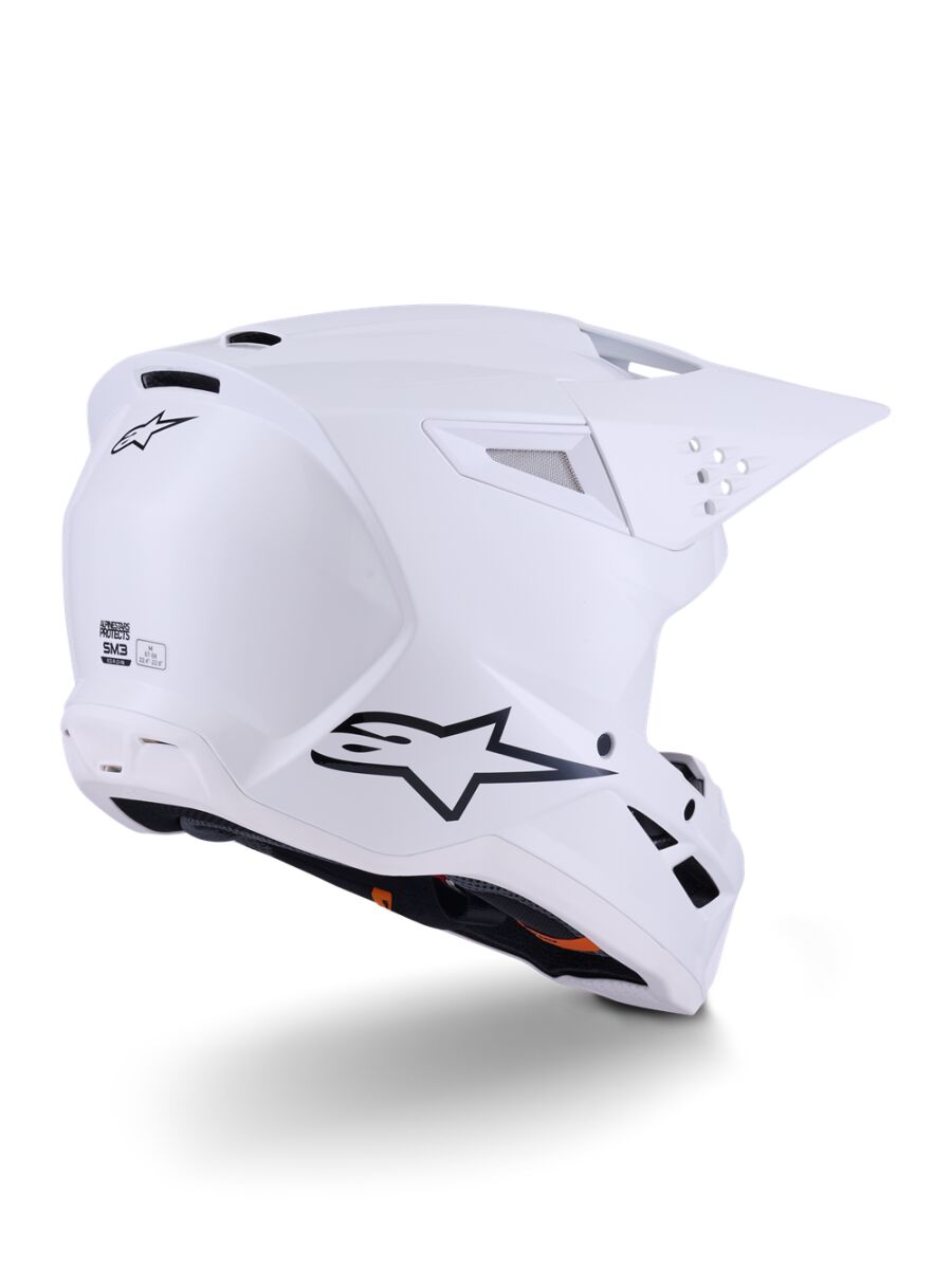 Alpinestars SM3 Solid Crosshelm Wieß - 7
