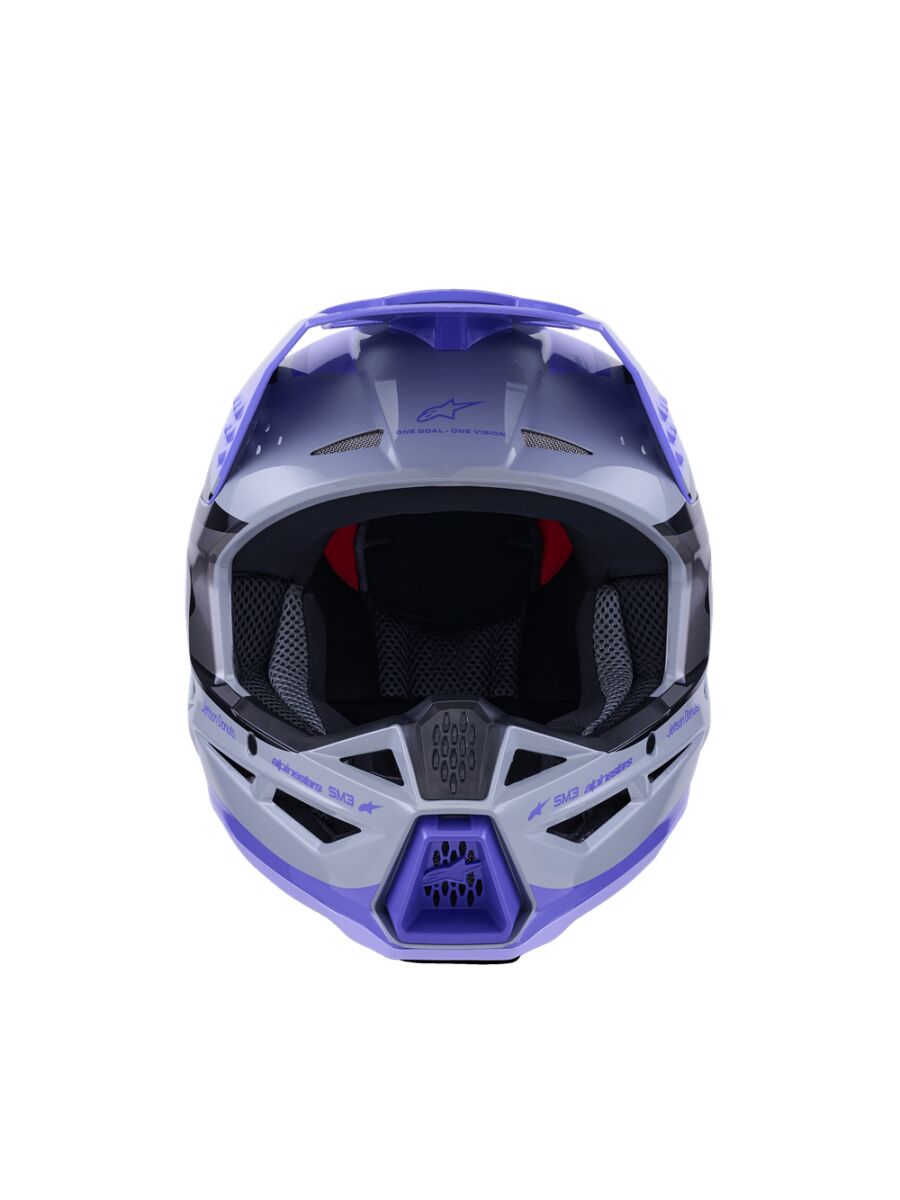 Alpinestars SM3 Jettson Crossi Kypärä Musta/ Harmaa/ Violetti - 7