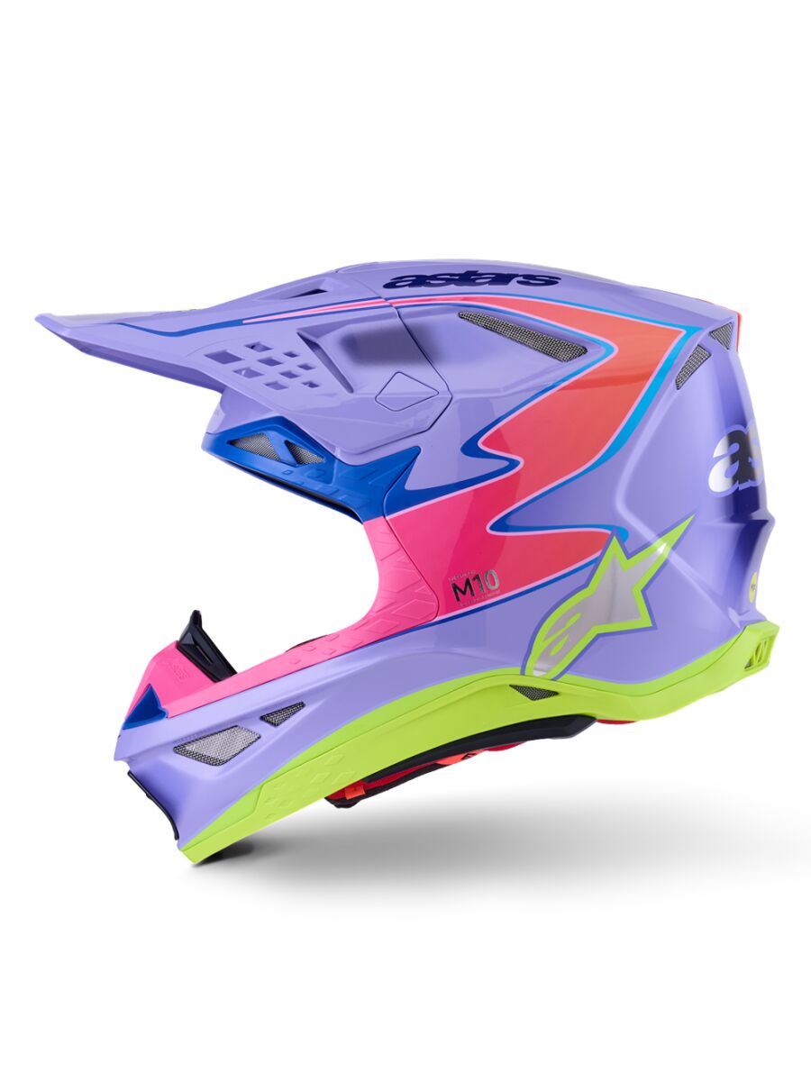 Alpinestars Supertech M10 Jett MIPS® Crosshelm Roze/ Purper - 4
