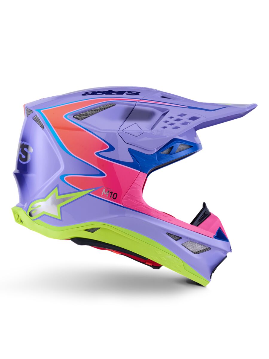 Alpinestars Supertech M10 Jett MIPS® Crosshelm Roze/ Purper - 3