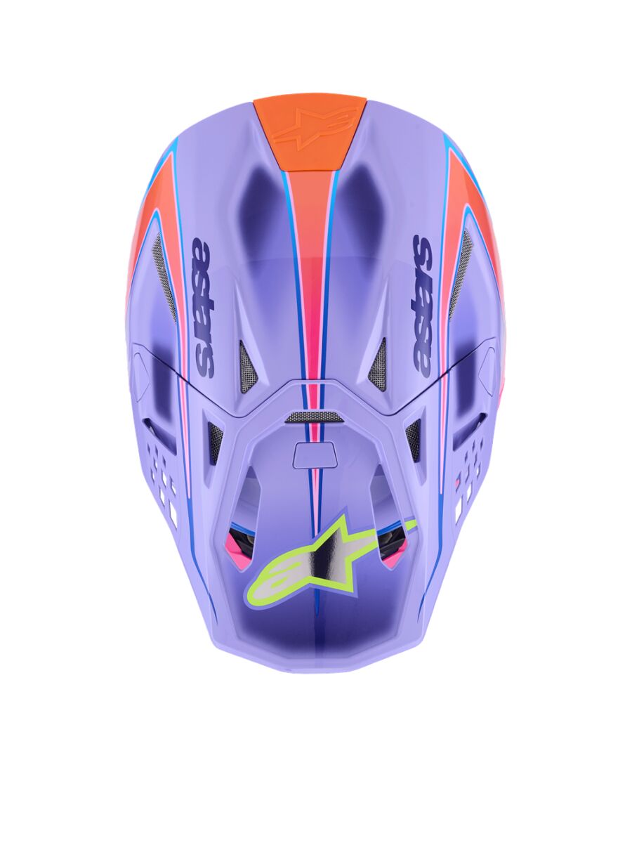 Alpinestars Supertech M10 Jett MIPS® Crosshelm Roze/ Purper - 2