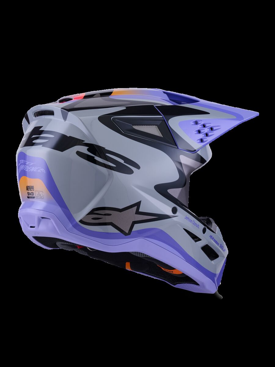 Alpinestars Youth SM3 Jettson Crosshjälm Svart/ Grå/ Lila - 5