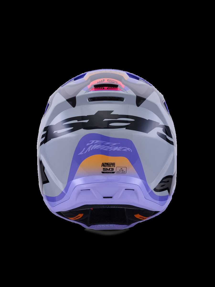 Alpinestars Youth SM3 Jettson Crosshjälm Svart/ Grå/ Lila - 3