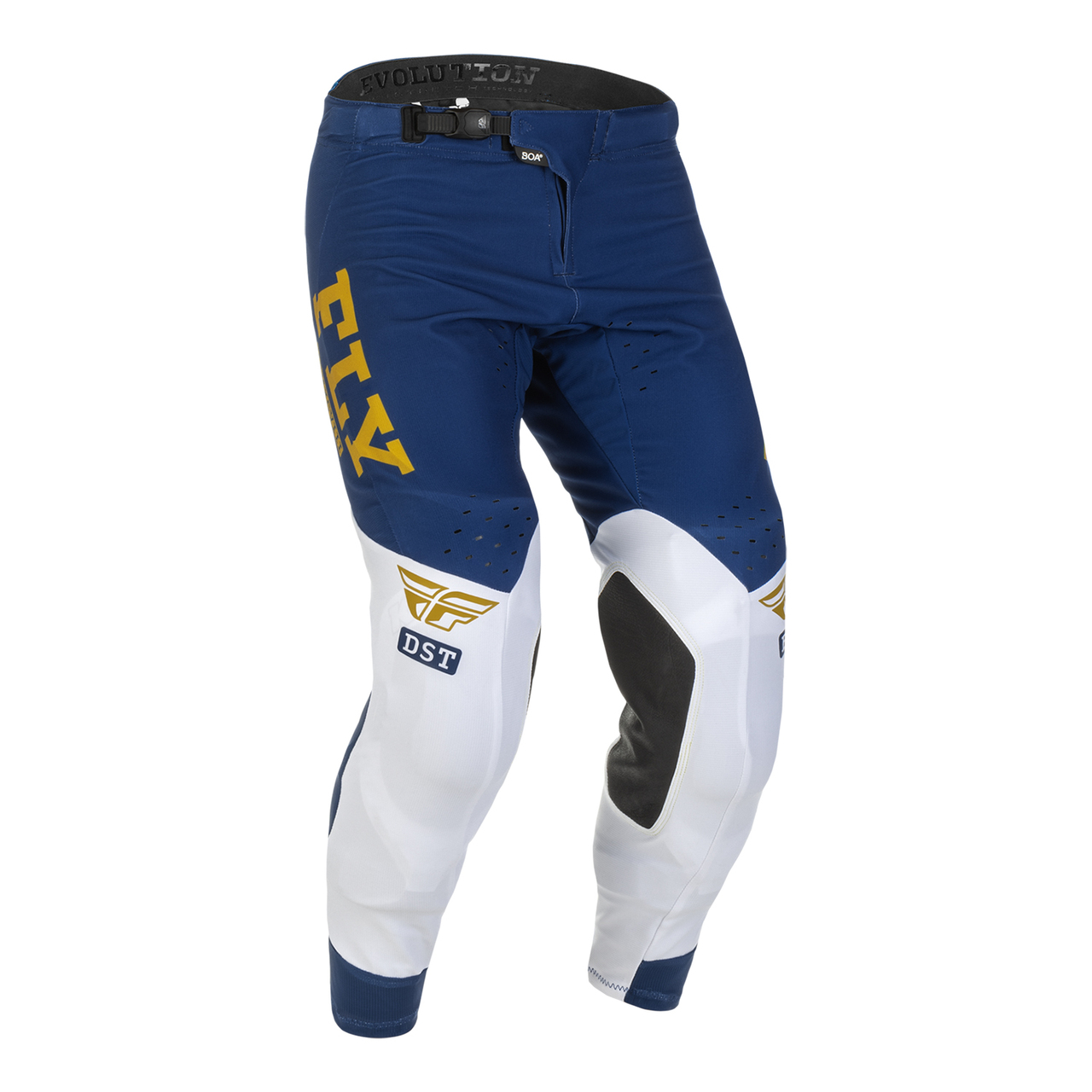 Fly Racing Evolution Pant, Navy/White/Gold