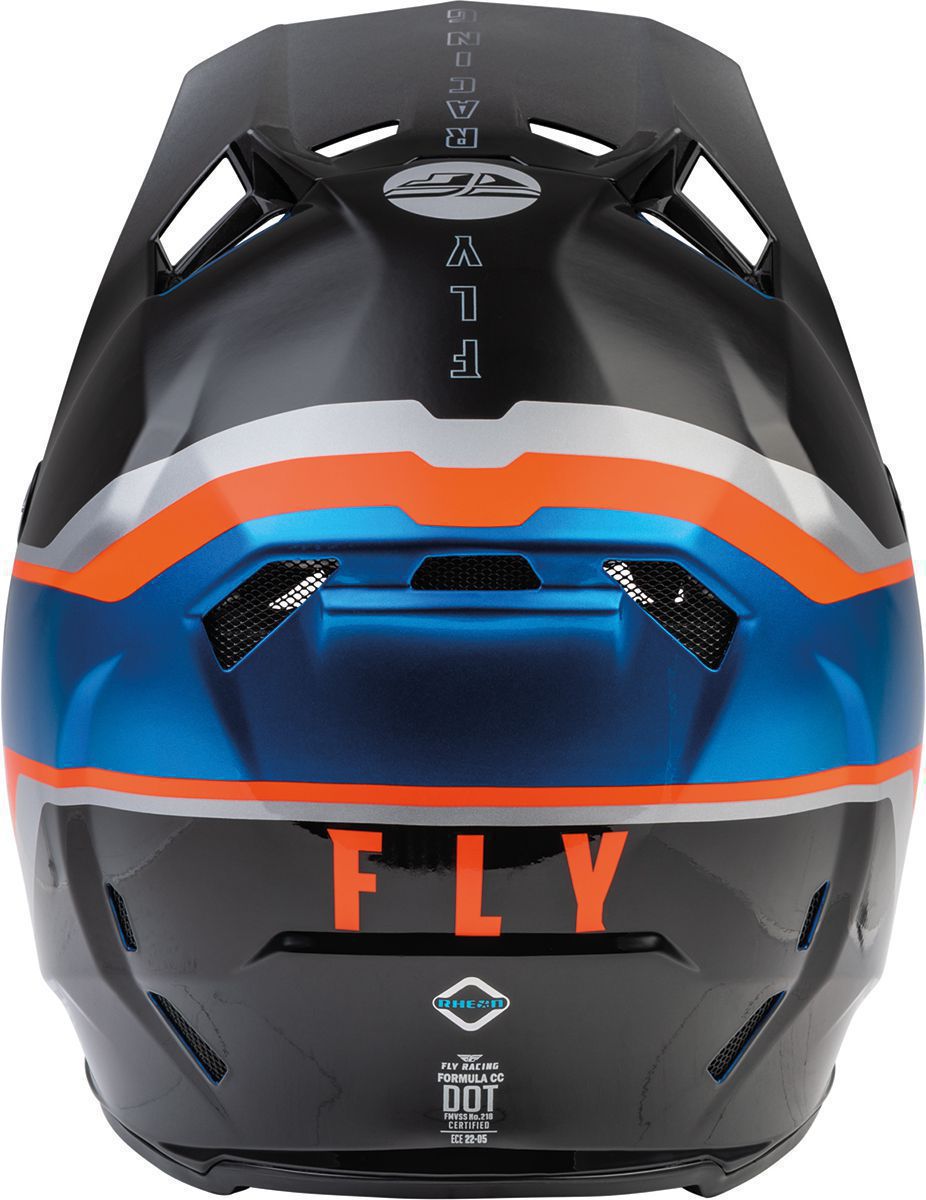 Fly Racing Formula CC Driver Helmet, Blue/Orange/Black