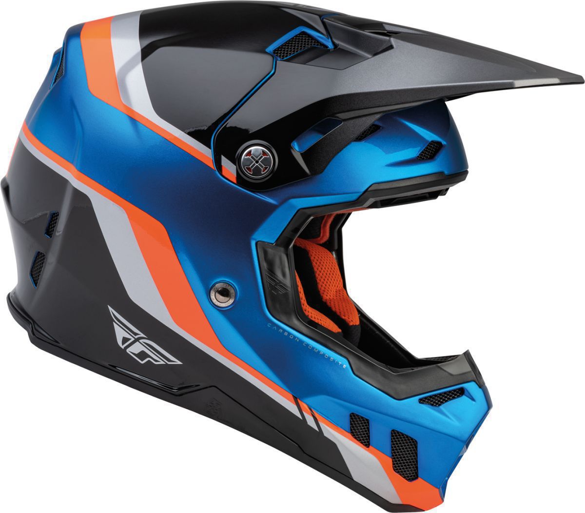 Fly racing best sale orange helmet