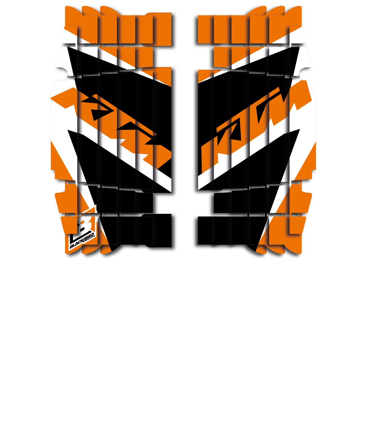 Blackbird Rad Louver Decals