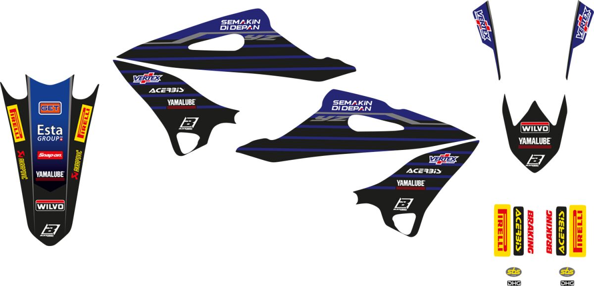 Blackbird Racing Replica Factory Team Yamaha 2022 Graphics Kit