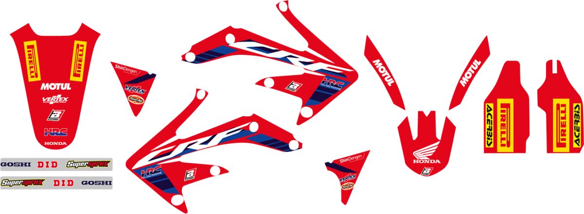 Blackbird Racing Replica Team Honda HRC 2022 Graphics Kit With Seat Cover
