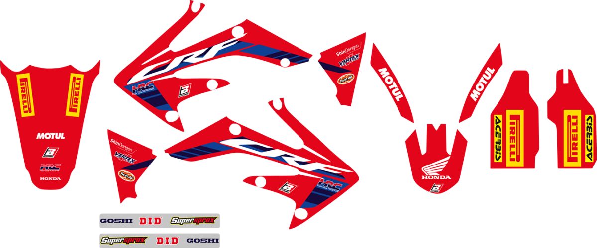 Blackbird Racing Replica Team Honda HRC 2022 Graphics Kit With Seat Cover