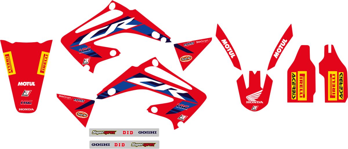 Blackbird Racing Replica Team Honda HRC 2022 Graphics Kit With Seat Cover