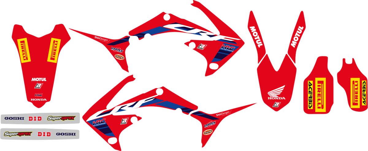 Blackbird Racing Replica Team Honda HRC 2022 Graphics Kit With Seat Cover Blackbird
