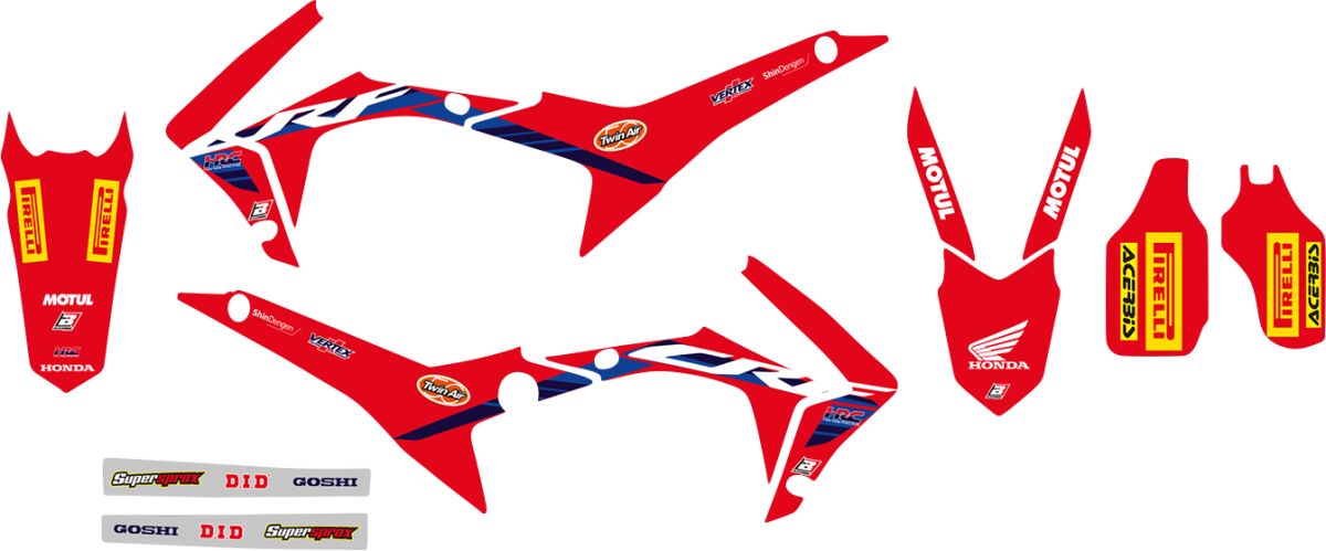 Blackbird Racing Replica Team Honda HRC 2022 Graphics Kit With Seat Cover