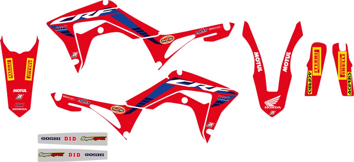 Blackbird Racing Replica Team Honda HRC 2022 Graphics Kit With Seat Cover Blackbird