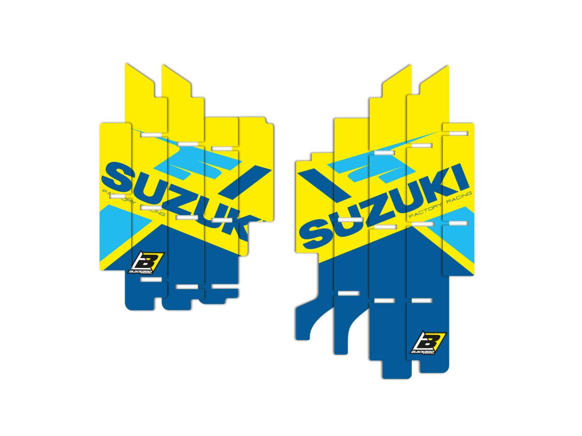 Blackbird Radiator Louvers Graphics Team Suzuki KSRT 2022