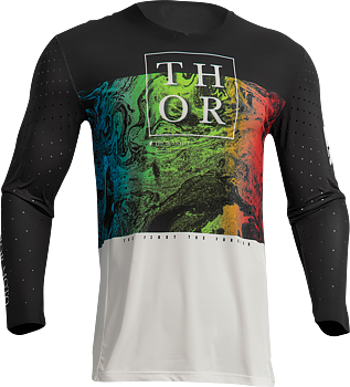 Thor Prime Melter Jersey, Schwarz/Weiß