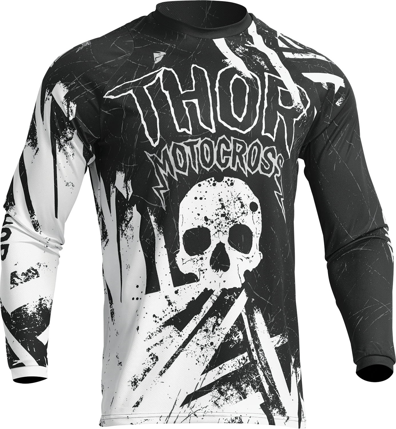 Thor Youth Sector Gnar Jersey, Black/White