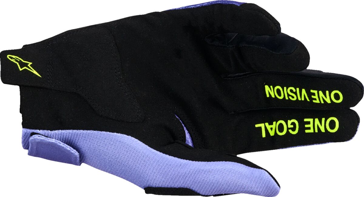 Alpinestars Radar Crosshandskar Svart/ Hi-Vis Gul/ Lila - 2