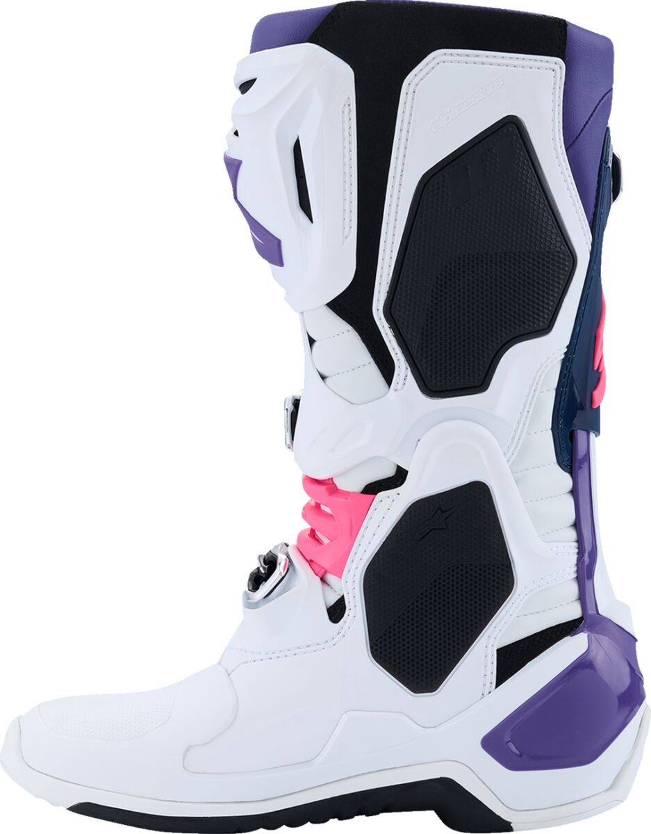 Alpinestars Tech 10 Crosstövlar Hi-Vis Rosa/ Blå/ Violett/ Vit - 5