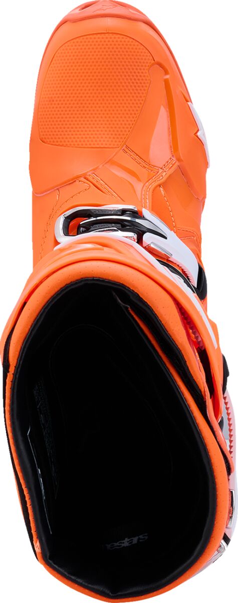 Alpinestars Tech 10 Supervented Crossstøvler Svart/ Hi-Vis Oransje/ Hvit - 3
