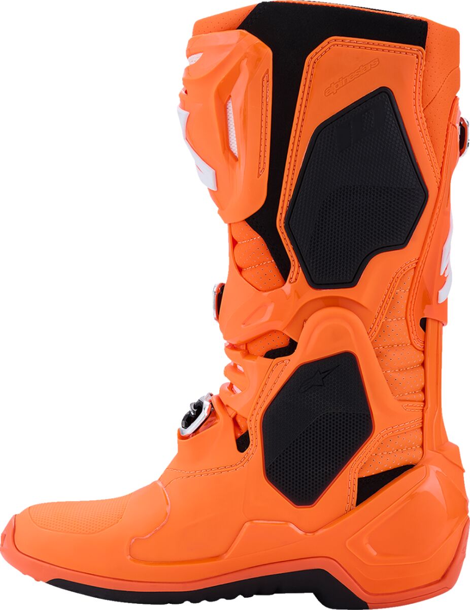 Alpinestars Tech 10 Supervented Crossstøvler Svart/ Hi-Vis Oransje/ Hvit - 7