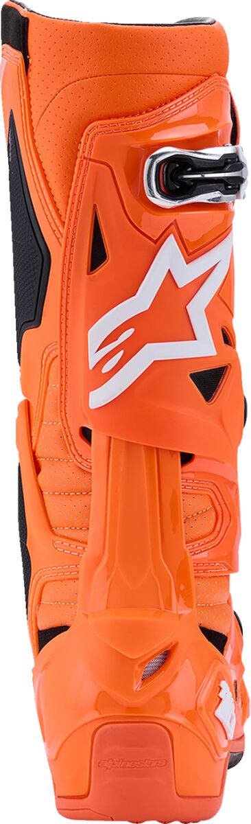 Alpinestars Tech 10 Supervented Crossstøvler Svart/ Hi-Vis Oransje/ Hvit - 5