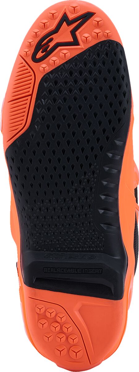 Alpinestars Tech 10 Supervented Crossstøvler Svart/ Hi-Vis Oransje/ Hvit - 2