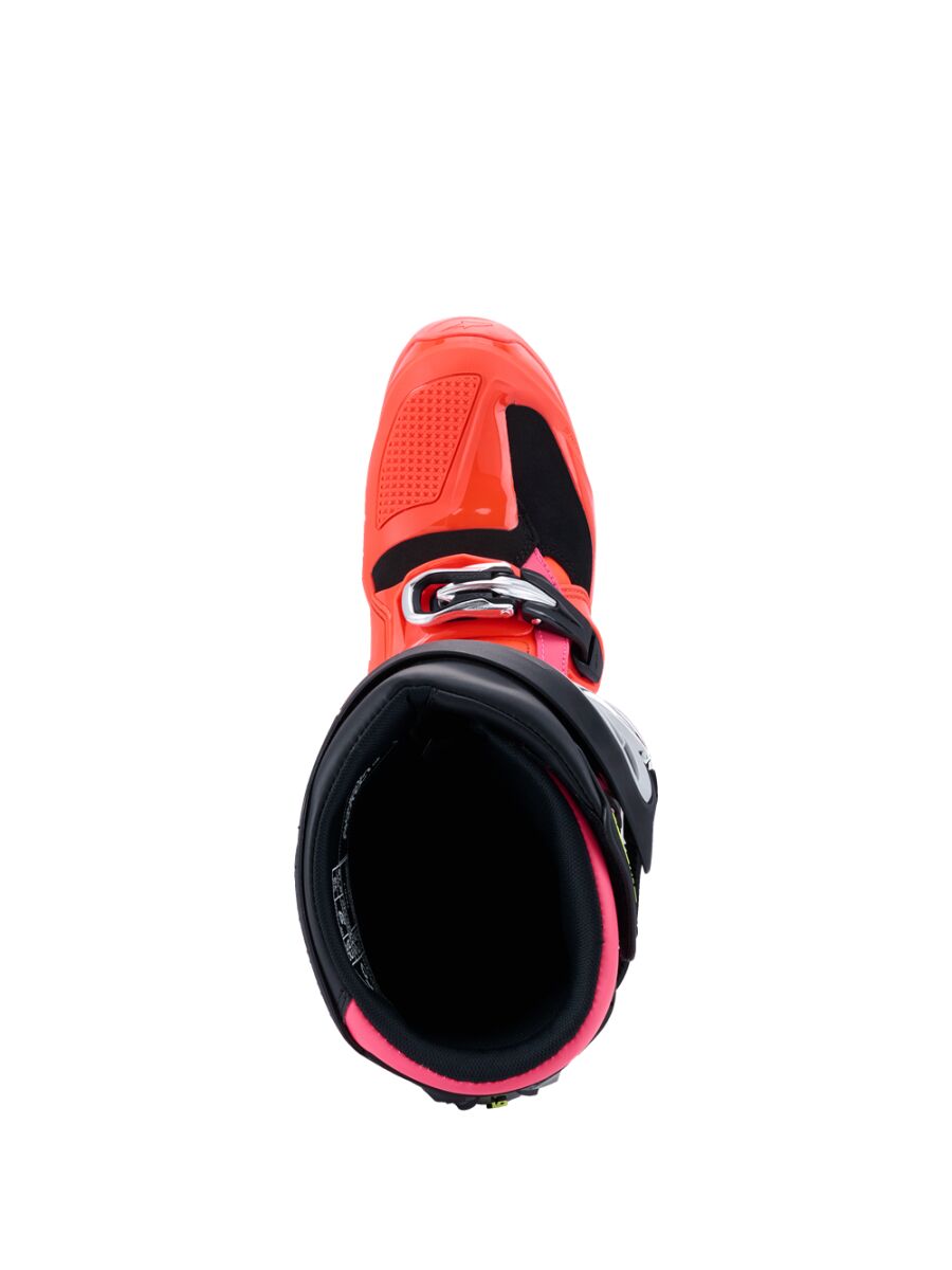 Alpinestars Tech 7 Crosstövlar Svart/ Hi-Vis Rosa/ Röd - 4