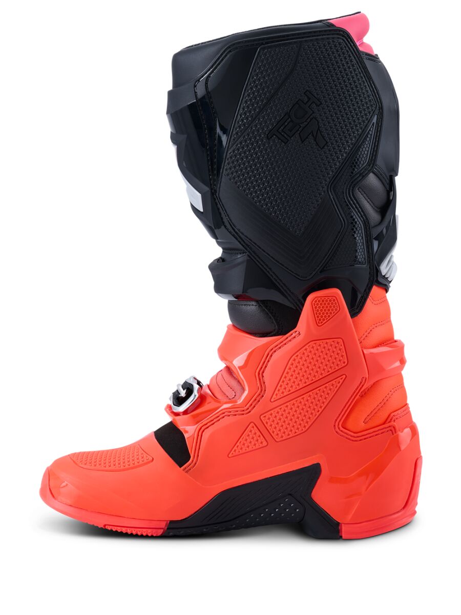 Alpinestars Tech 7 Crosstövlar Svart/ Hi-Vis Rosa/ Röd - 6
