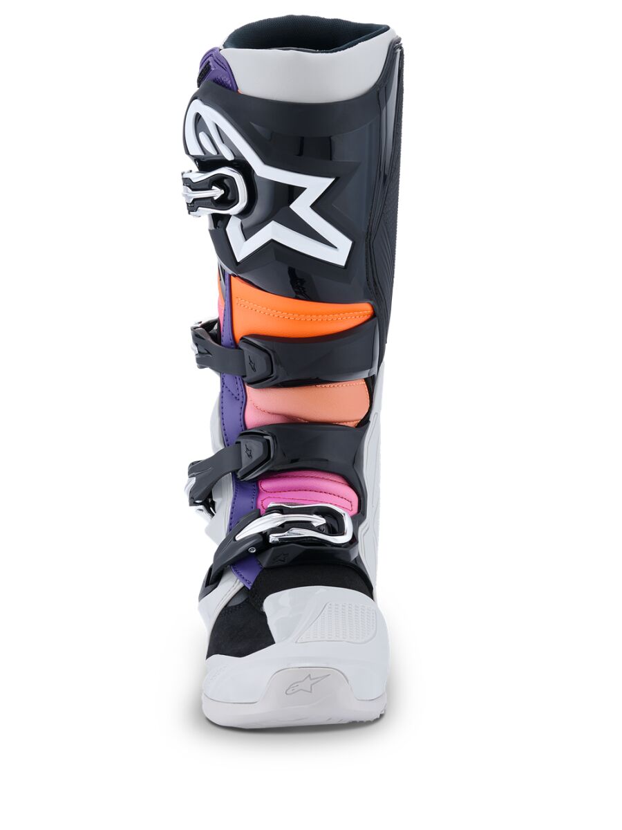 Alpinestars Tech 7 Crosstövlar Svart/ Grå/ Orange/ Rosa/ Lila - 7