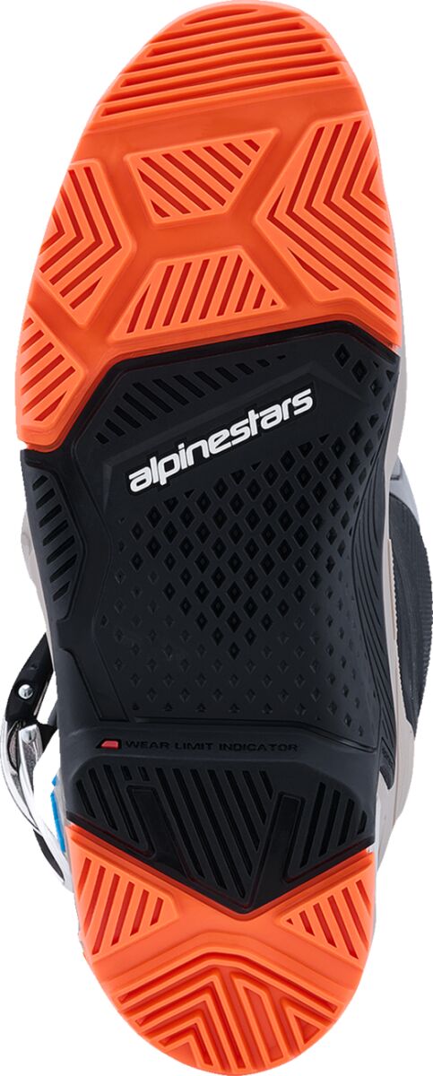 Alpinestars Tech 7 Enduro Crosslaarzen Zwart/ Hi-Vis Oranje/ Grijs - 2