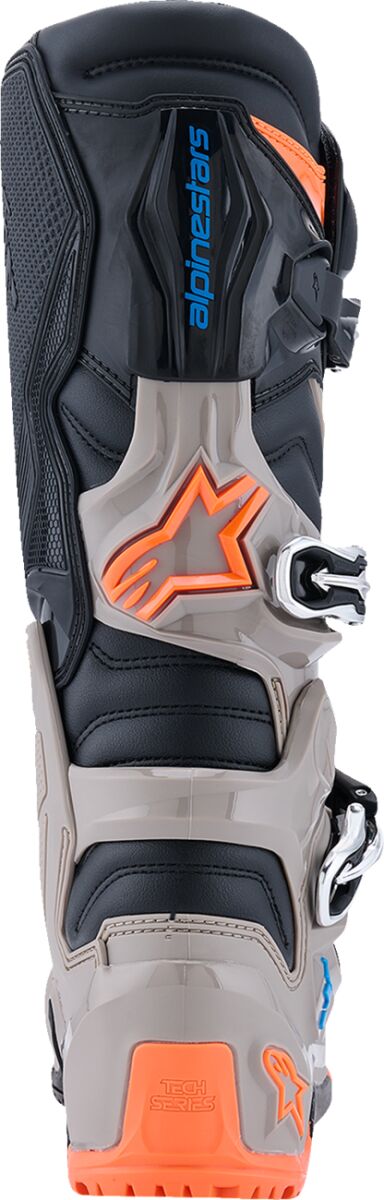 Alpinestars Tech 7 Enduro Crosslaarzen Zwart/ Hi-Vis Oranje/ Grijs - 4