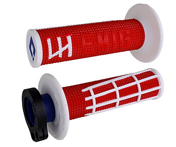 ODI Emig 2.0 Lock-On Grips Red White
