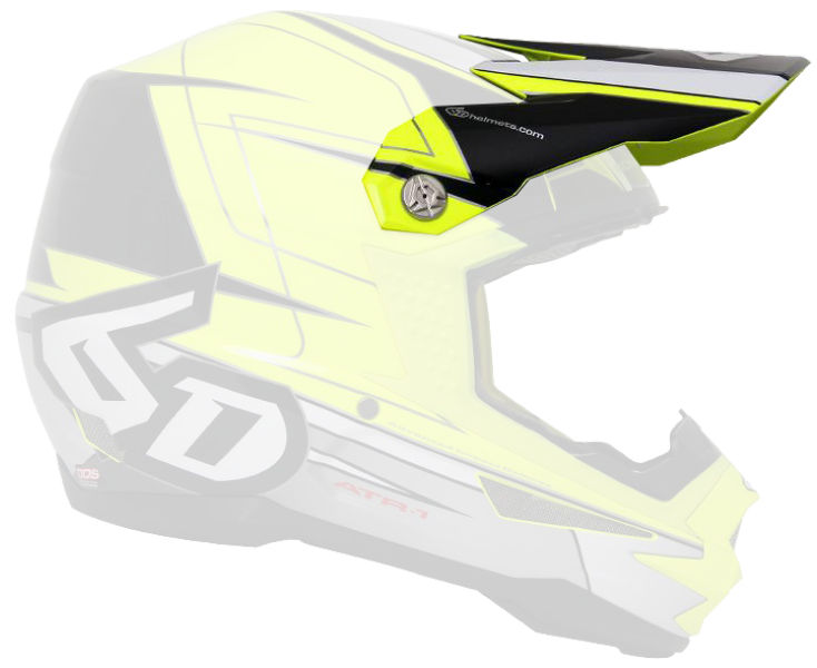 6D ATR-1 Sonic Visir, Neon Gul/Sort
