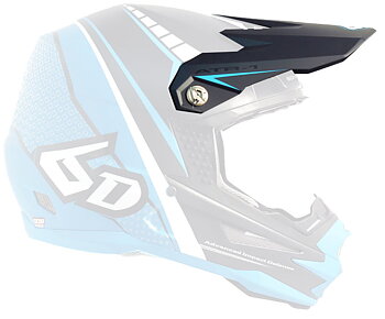 6D ATR-1 Edge Vizier, Neon Blauw/Grijs