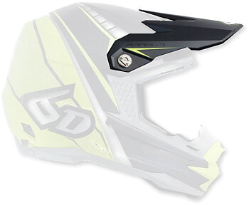 6D ATR-1 Edge Visiiri, Neon Keltainen/Harmaa