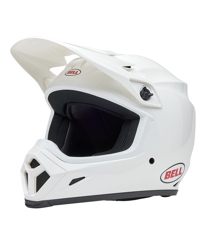 Casco da cross MX-9 Mips BELL Solid Bianco