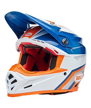 BELL Moto-9S Flex MX Helmet Merchant Gloss Orange/Blue