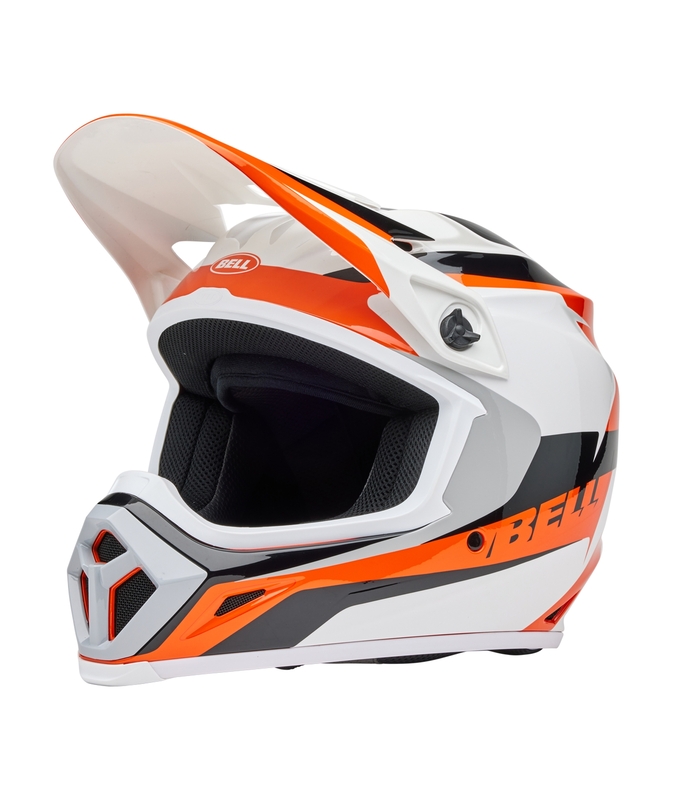 Casco da cross MX-9 Mips BELL Rift Arancione/ Bianco