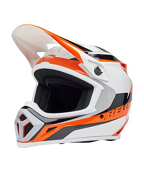 BELL MX-9 Mips MX Helmet Rift Gloss Orange/White