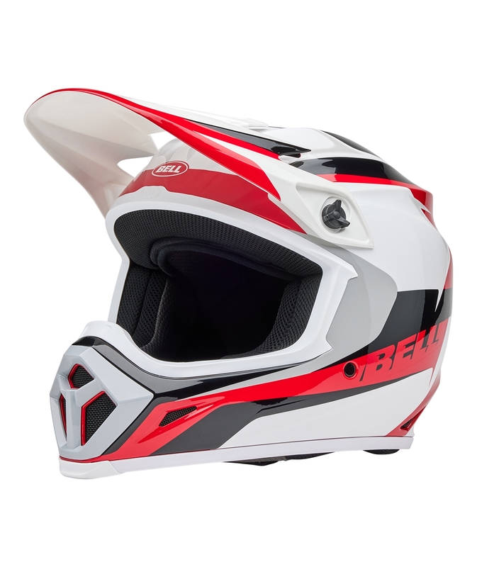 Casco de cross MX-9 Mips BELL Rift Rojo/ Blanco