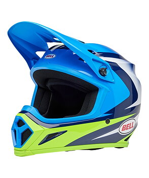 BELL MX-9 Mips MX Helmet Jackal Gloss Blue/Hi-Vis Yellow