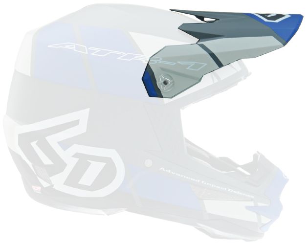 6D ATR-1 Shear Visir, Blå/Grå/Svart