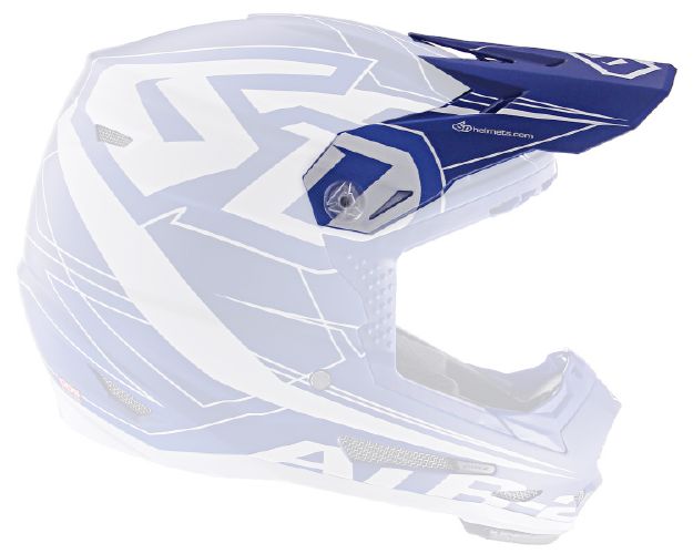 6D ATR-2 Aero Graphic Visir, Mat Blå