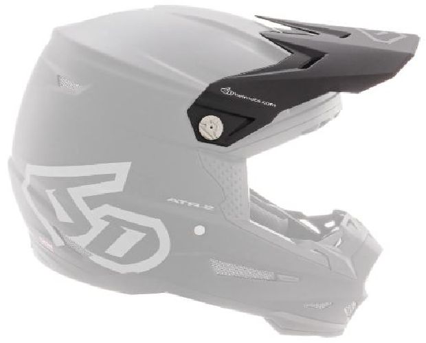 6D ATR-2 Solid Visiera, Mat Negro