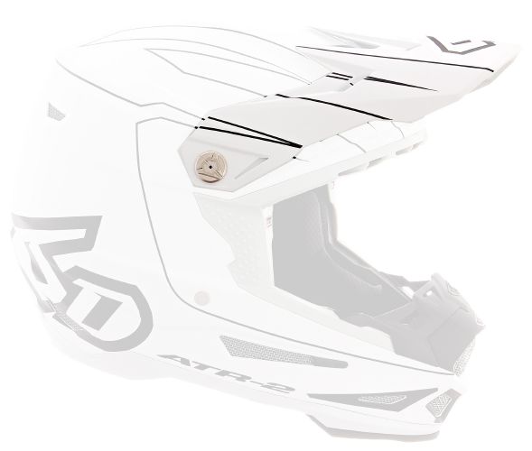 6D ATR-2 Recon Visiera, Blanco/Negro